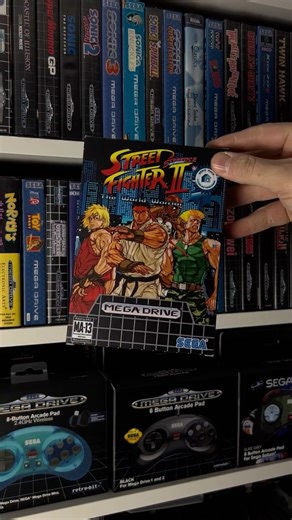 Emrah Cetintas on Instagram: "Still my favorite homebrew, combining my favorite beat ’em up and fighting game!🔥 #streetfighter #segamegadrive #streetsofrage #retrogaming"