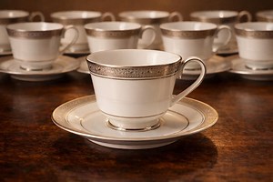 Noritake Crestwood Platinum 4166 Cup & Saucer Set – Replacement China – Vintage Noritake Teacup – Choose Quantity - Etsy Canada