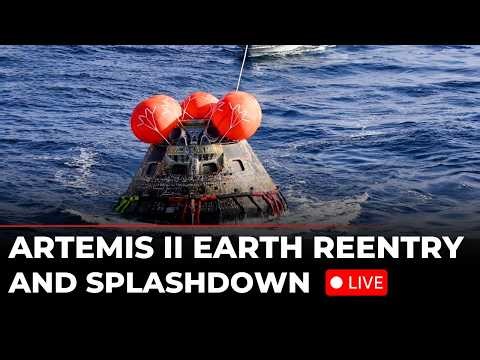 Artemis II LIVE: Crew Splashes Down in Pacific Ocean After Historic Moon Mission | US Lunar Mission