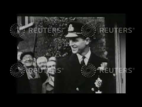 1947 ROYAL: Wedding of HRH Princess Elizabeth and Philip Mountbatten at Westminster Abbey
