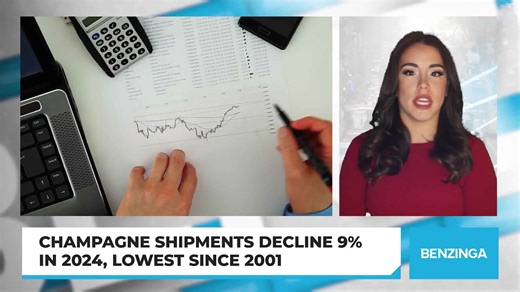 Champagne Shipments Decline 9% in 2024, Lowest Since 2001