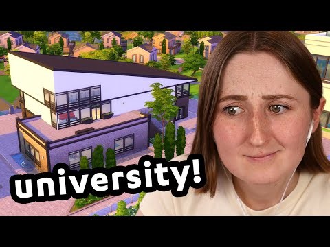 trying to fix the scary university buildings in the sims