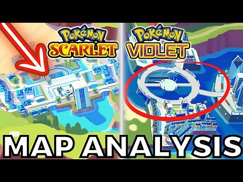 PALDEA MAP Analysis and GYM LEADER Locations for Pokemon Scarlet and Violet