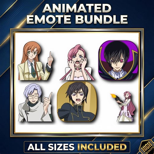 Code Geass 20 Animated Emotes Pack | Epic Animations for Twitch and Kick | Anime Stickers for Discord | Twitch Emotes - Etsy