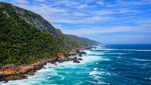 Where forests meet the ocean at Storms River Mouth