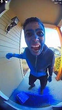 Porch Pirate Gets Instant Karma with Exploding Dye Pack #porchpirate