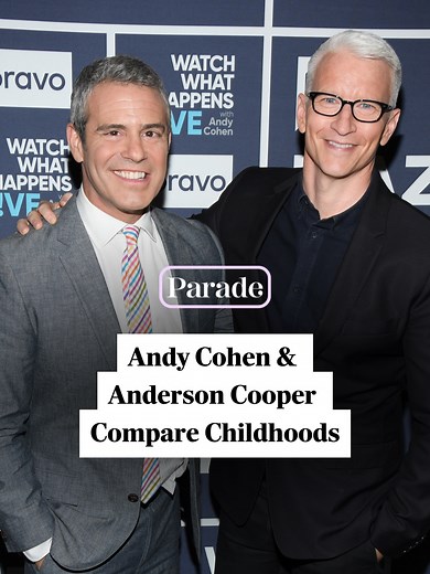 Anderson Cooper and Andy Cohen compare their childhoods, and Andy shares that he read about Anderson in Interview Magazine when he was a freshman in high school! Check out our full interview with Andy and Anderson at the 🔗 in our bio. #AndersonCooper #AndyCohen
