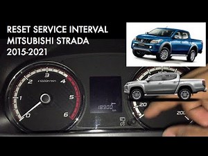 GUIDE TO RESET PMS REMINDER FOR MITSUBISHI STRADA / TRITON MY 2015-2021
