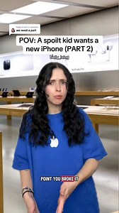 Kid wants a new iphone | Holly Laing