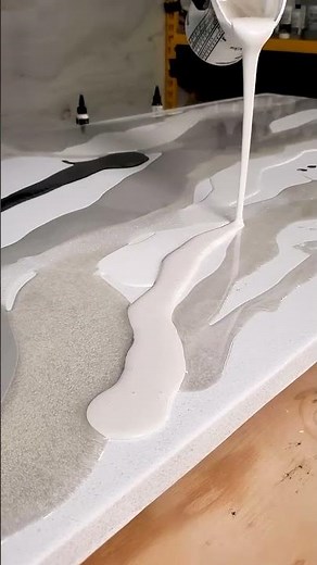 DIY Shower Wall Epoxy Design