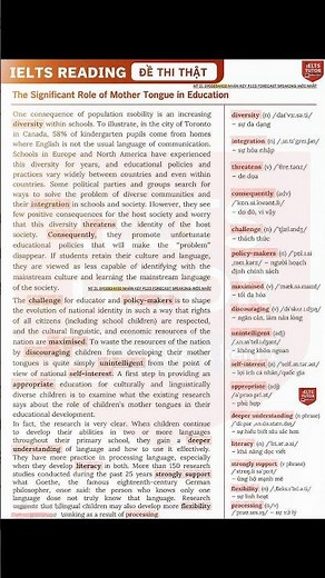 Đọc ĐỀ THI THẬT IELTS READING #ieltstutor #ielts