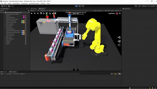 基于unity3d的机械臂工业数字孪生系统