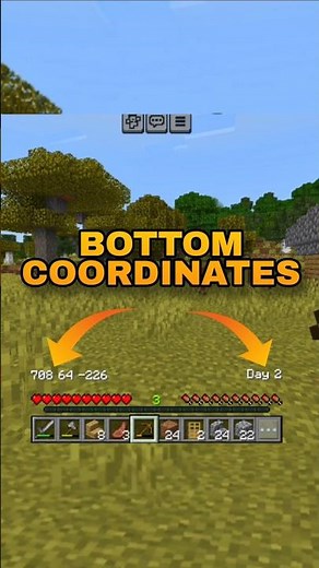 MCPE 1.21 Bottom Days & Coordinates Texture Pack 📍⏳ #shorts