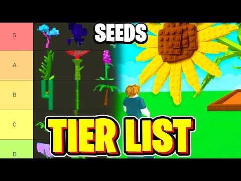 *UPDATED* GROW A GARDEN SEEDS TIER LIST! (BEST PLANTS/CROPS In GROW A GARDEN) Roblox