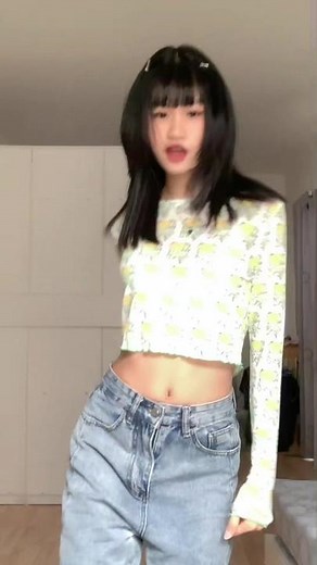 Energetic Dance Routine in Stylish Crop Top