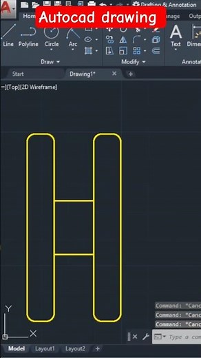 How To Use Fillet Command In AutoCAD#autocad