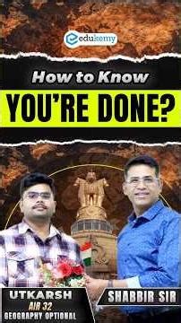 How Toppers Know They’re Ready 😳 | AIR 32 Utkarsh Explains | Shabbir Sir