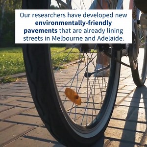 Our researchers have developed environmentally friendly, permeable pavements made from recycled tyres. Read more about how they’re already benefiting streets across Australia → unimelb.me/3nh4GSN | The University of Melbourne