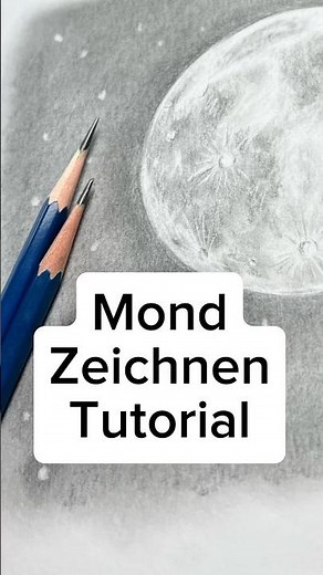 Mond zeichnen leicht gemacht – Schnelles Tutorial für Anfänger #zeichnen #mondzeichnen #drawtut
