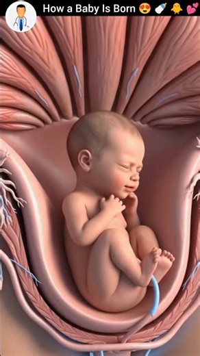 How a Baby Is Born 👶✨ | 3D Birth Process Explained | Medi Shorts