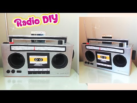 GRABADORA DE CARTÓN CON AMPLIFICADOR DE SONIDO📻 DIY CRAFTS
