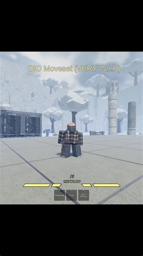 W.I.P DIO Moveset #roblox #custommoveset #jsd #jjba #skillbuilder | Roblox