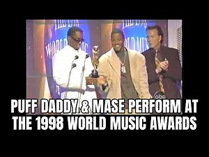 Puff Daddy & Mase perform at The 1998 World Music Awards