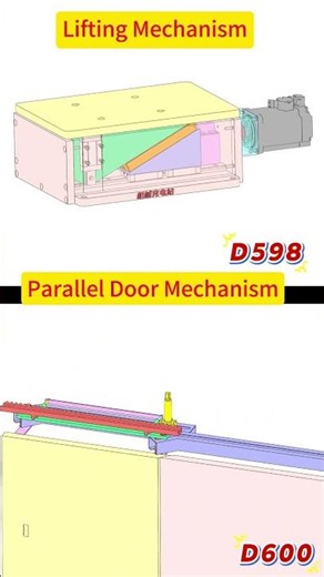 Lifting Mechanism & Parallel Door Mechanism#MechanicalDesign #mechanism#Engineering#HowItWorks