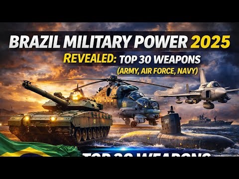 “Brazil Military Power 2025 Revealed: Top 30 Weapons (Army, Air Force, Navy)” 🇧🇷🔥