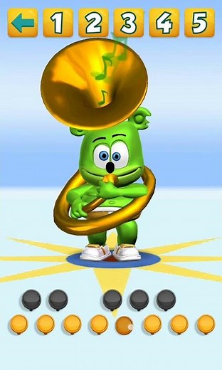 Barney Theme Song in Talking Gummy Bear Tuba Cover