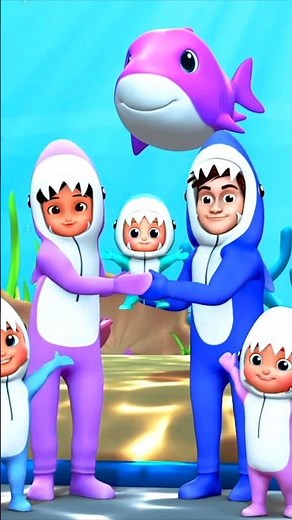 Babyhaai Babyhaai Liedje #kleuterliedjes #kinder #babyshark #amusement #ytshorts