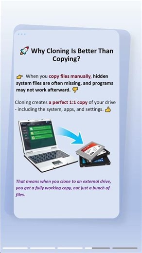 Stop Losing Data! Copy Your Files to External Drive 💥 #copy #file #clone #data #harddrive