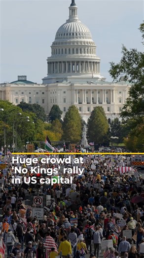 Crowds packed the US capital on Saturday, part of nationwide ‘No Kings’ protests against President Donald Trump’s policies on immigration, education, and security. Al Jazeera’s Shihab Rattansi reports from the scene. | Al Jazeera English