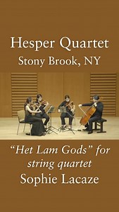 Senior String Silver Medalist @hesperquartet perform “Het Lam Gods”...