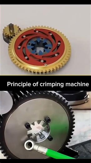 How an Industrial Crimping Machine Works 🛠️ #short