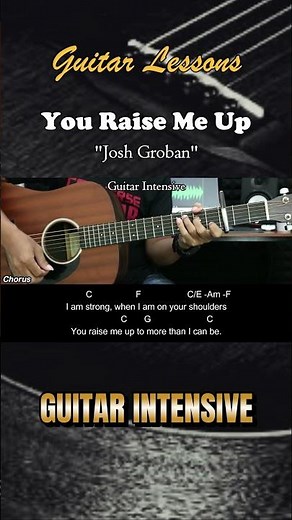 You Raise Me Up - Josh Groban | EASY Guitar Tutorial with Chords Guitar Lessons #guitarlessons
