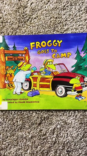 FROGGY GOES TO CAMP ⛺️ 🐸 #jonathanlondon #sleepawaycamp #readwithme #kidsbooks #nostalgia #froggybook #memoryunlocked