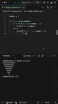 Triangle Patterns in Python