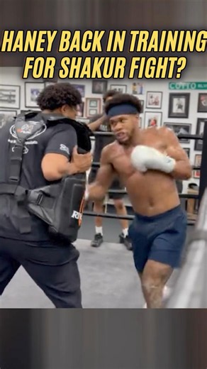 Devin Haney FIRST LOOK back in training - could it be for the Shakur fight?