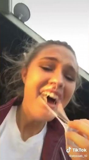 Big bubblegum bubble pops on face