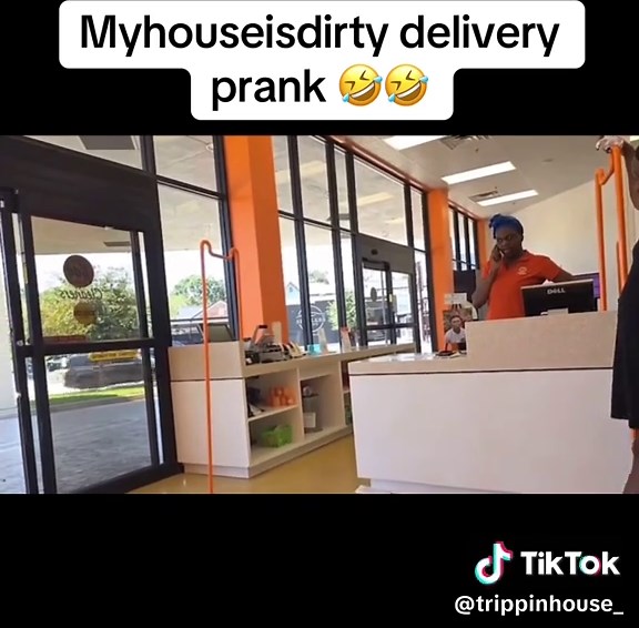 My House Is Dirty Delivery Prank