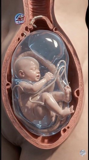 Medical Illustration of an En Caul Birth in Utero