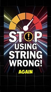 Stop Using Strings Like This! #java #programming #coding #shorts