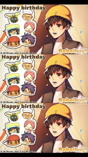 【Speed Paint】Happy 15th birthday Boboiboy!🧡 #ibispaintx #speedpaint #boboiboy