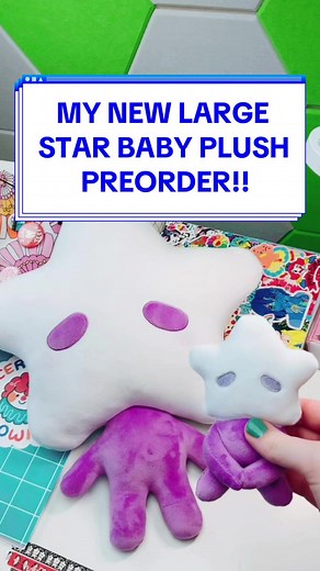LRG STAR BABY PLUSH PREORDER IS LIVE NOW ON MILKYTOMATO.COM!! Shop is in my bio!! #plushies #preorder #smallbusiness #smallbiz #star #stars #plush #stuffedanimals #supportsmallbusinesses #supportsmallbiz #etsy #etsyshop #pillow #support #stickershop