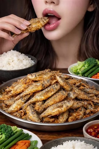 Crispy mini fried fish overload… golden, crunchy, and crazy addictive 😮‍🔥🐟 That crunch hits instantly… can you stop at just one?! ViralFood #FYP#FYPr#ForYour#ForYouPagetingShow #asmr 🔥🔥🔥💯💯