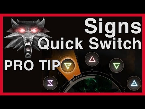 Witcher 3: Quick Switch Signs & Skills (PS4 + Xbox One PRO TIP) | WikiGameGuides