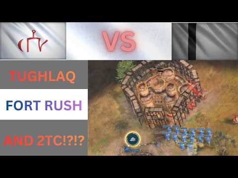 Golden Horde DESTROYS the Tughlaq Fort Rush | Age of Empires IV