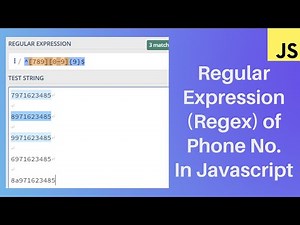 Phone validation in javascript in hindi | Regular expressions Javascript tutorial for beginners - 42