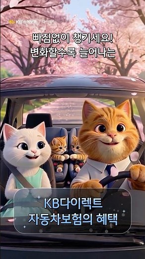 [KB손해보험다이렉트] 캣비네 일상 - 다둥이집 특 : 할인